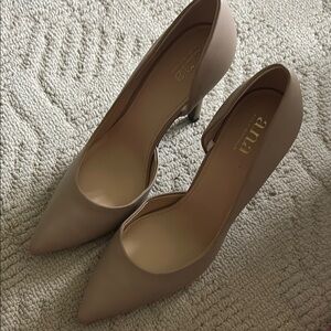 a.n.a Tan Heels Classic Pointed-Toe Pumps